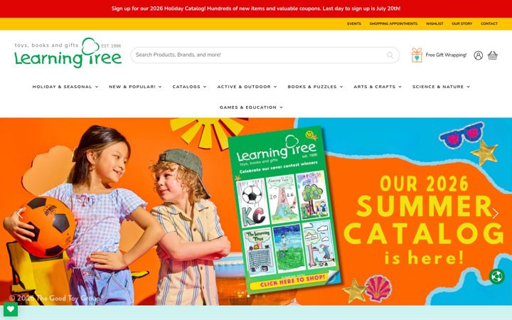 Screenshot of learningtreetoys.com