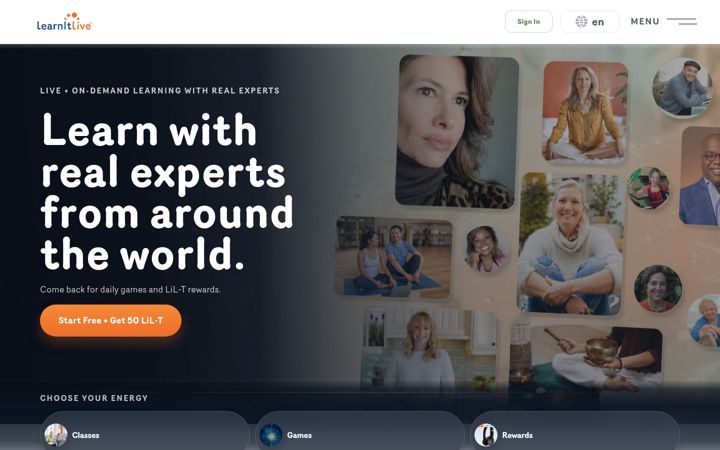 Screenshot of learnitlive.com