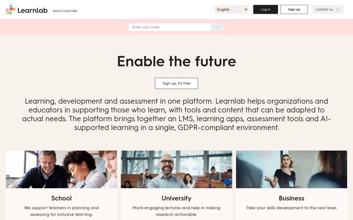 Screenshot of learnlab.net