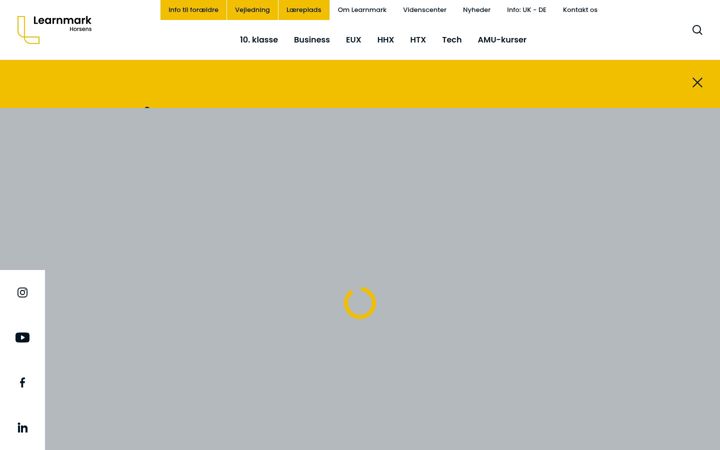 Captura de pantalla de learnmark.dk