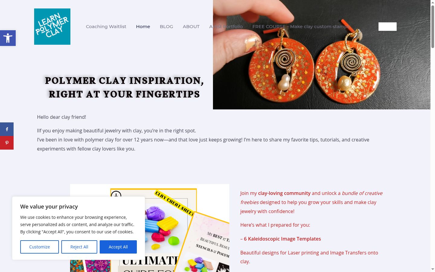 Screenshot tal-banner tal-kunsens muri qabel kwalunkwe interazzjoni