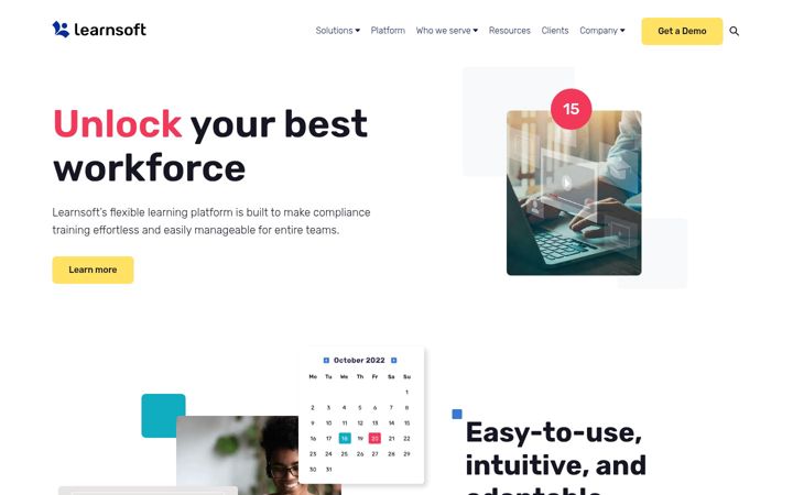 Screenshot of learnsoft.com
