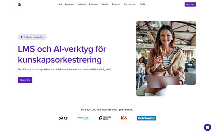 Screenshot di learnster.se