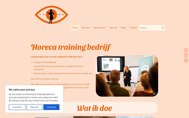 Screenshot of learntoseeme.nl