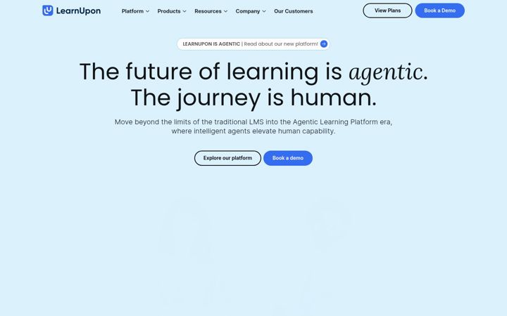 Screenshot von learnupon.com