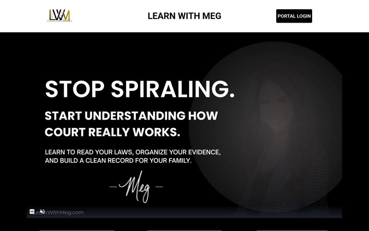 Screenshot of learnwithmeg.com