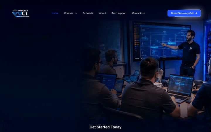 Screenshot of learnwithuct.com