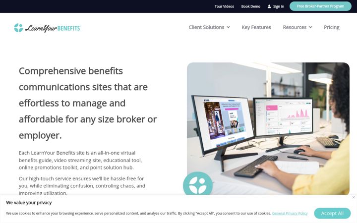 Screenshot of learnyourbenefits.com