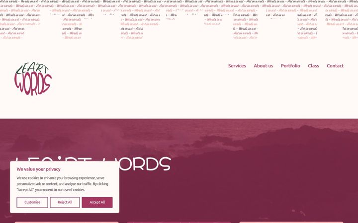 Screenshot of leartwords.com