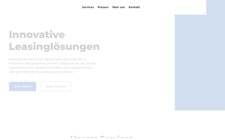 Screenshot of leasebase.de