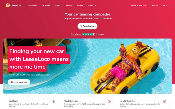 Screenshot of leaseloco.com