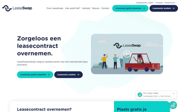 Screenshot of leaseswap.nl