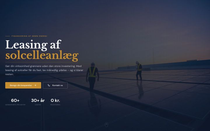Screenshot of leasing-af-solceller.dk