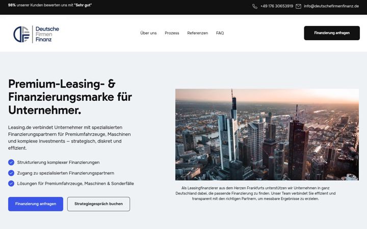 Screenshot of leasing.de