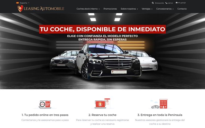 Screenshot of leasingautomobile.es