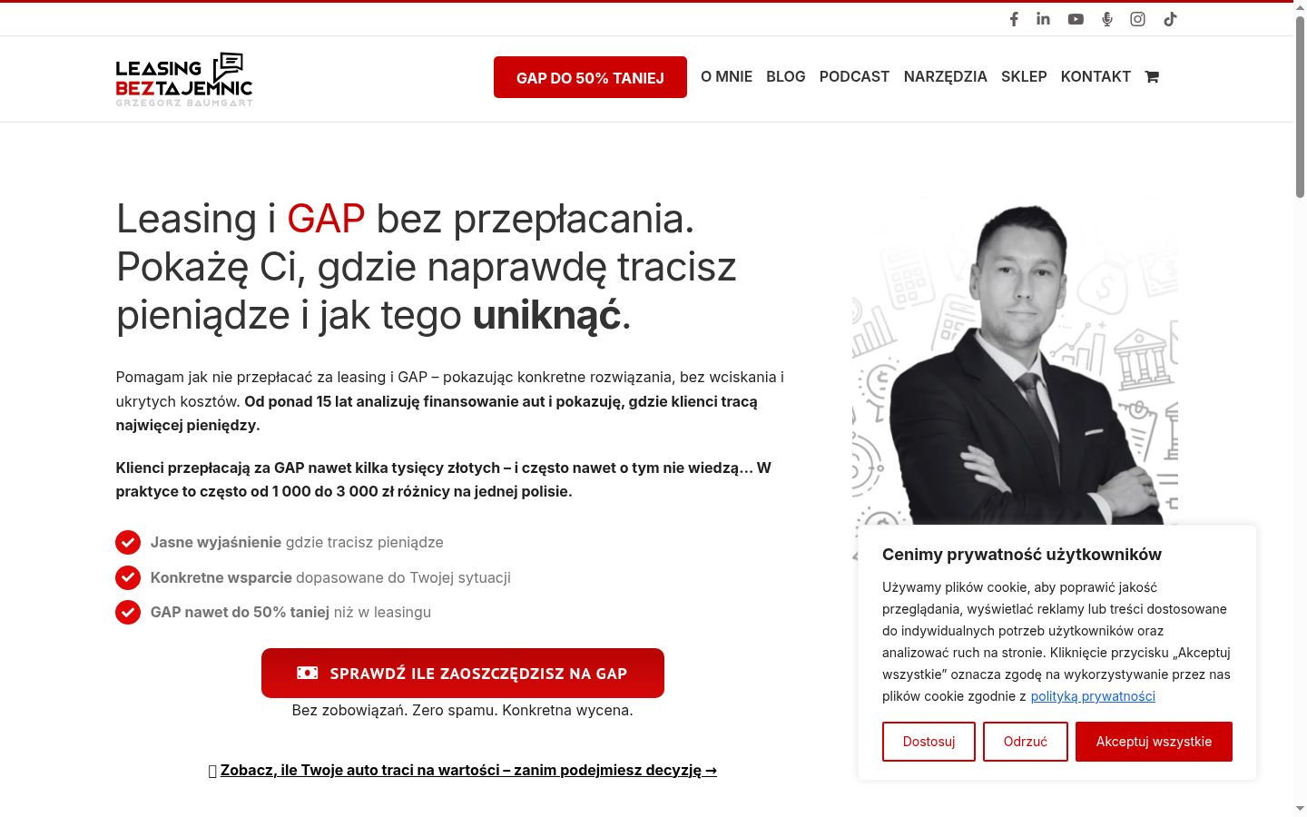 Snímek obrazovky baneru souhlasu zobrazeného před jakoukoli interakcí