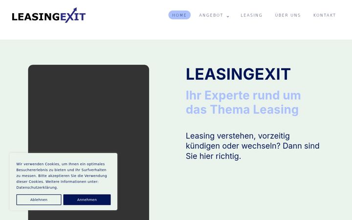 Screenshot of leasingexit.ch