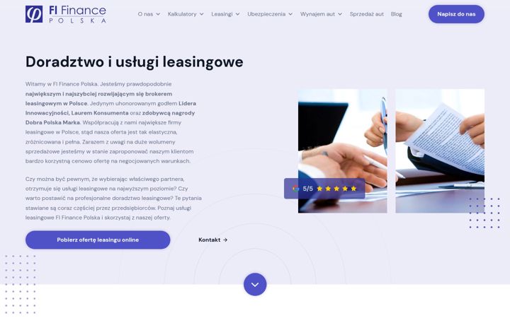 Screenshot of leasingfi.pl