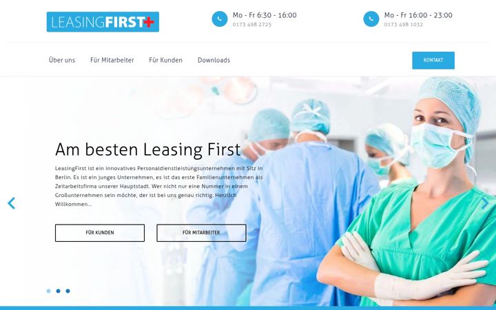 Screenshot of leasingfirst.de