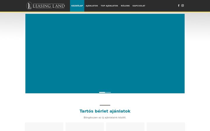 Screenshot of leasingland.hu