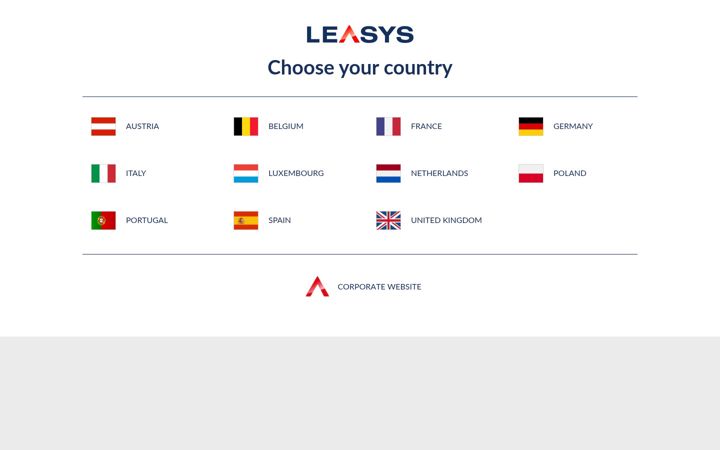 Screenshot of leasys.com