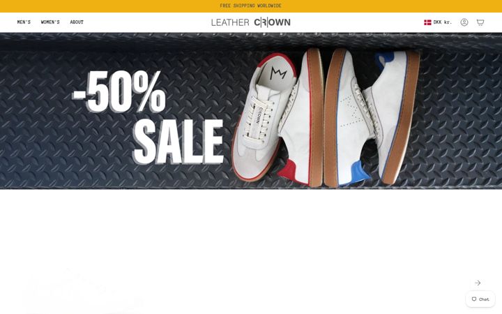Screenshot of leathercrown.store