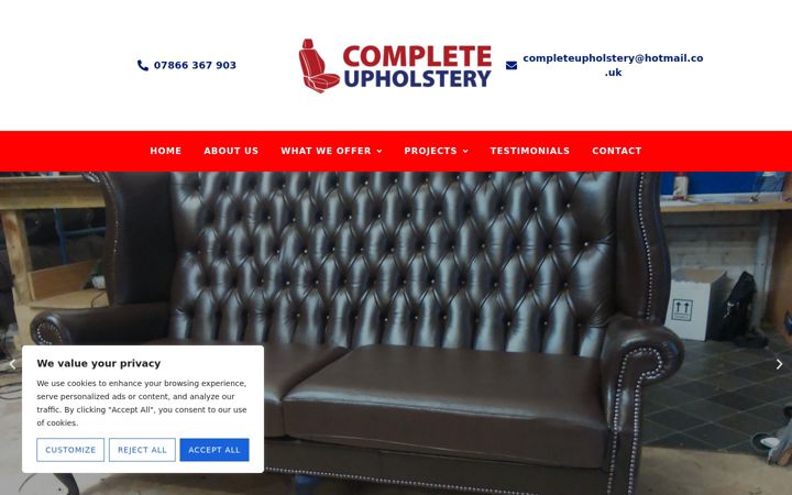 Screenshot of leatherrestoreliverpool.co.uk