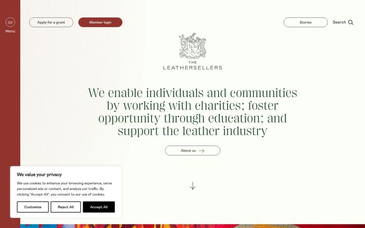 Screenshot of leathersellers.org