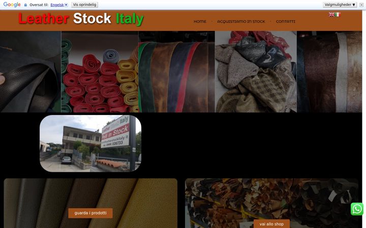 Screenshot of leatherstockitaly.it