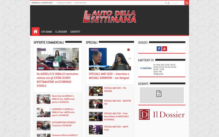 Screenshot of leautodellasettimana.net