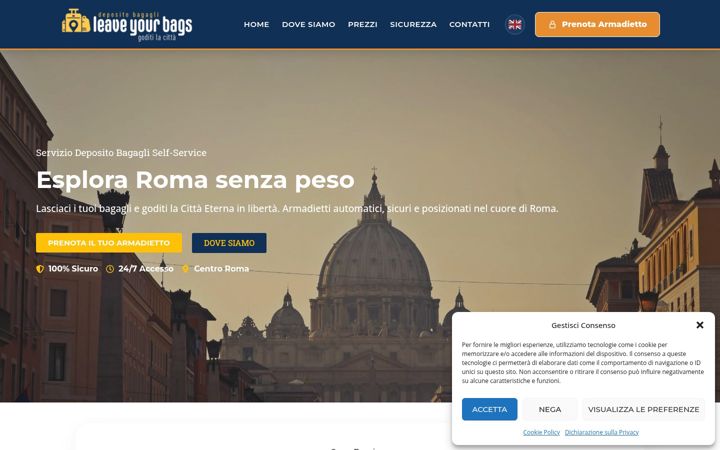 Screenshot of leaveyourbags.com