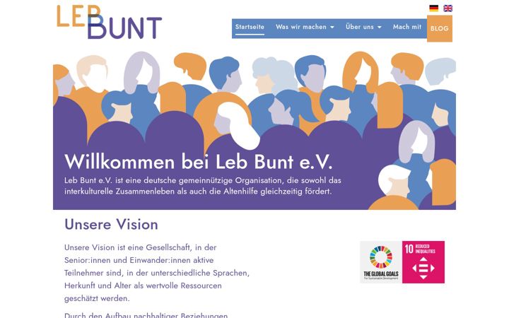 Screenshot of leb-bunt.org