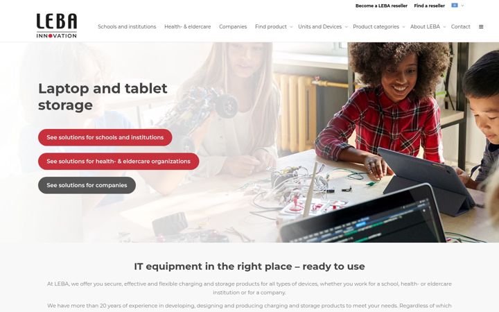 Screenshot of leba-innovation.com