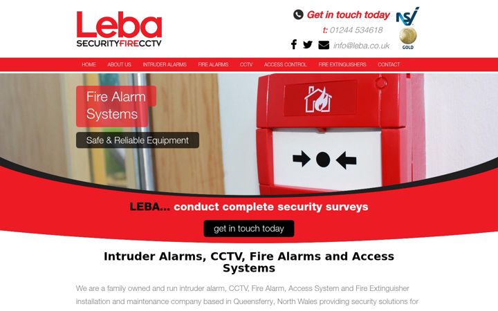Screenshot of leba.co.uk