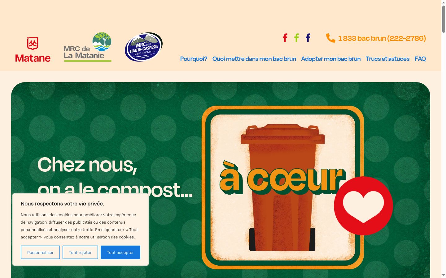 Screenshot tal-banner tal-kunsens muri qabel kwalunkwe interazzjoni