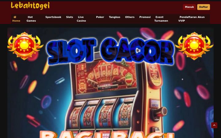 Screenshot of lebahtogel.net