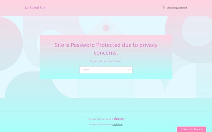 Screenshot of lebakedfox.com