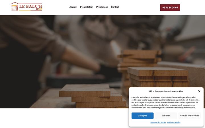 Screenshot of lebalch-menuiserie.fr