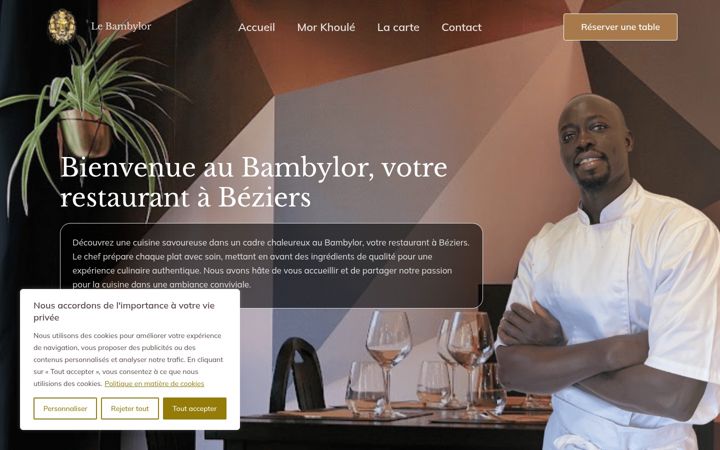 Screenshot of lebambylor-beziers.com