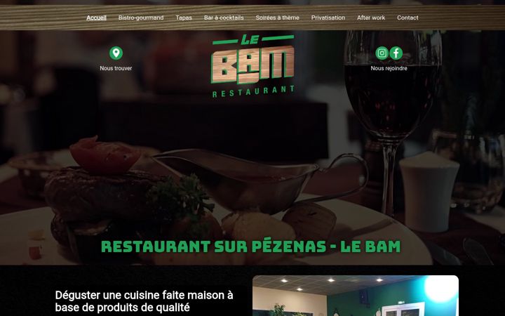 Screenshot of lebampezenas.fr