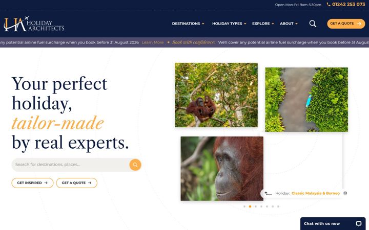 Screenshot of lebanonholidayarchitects.com