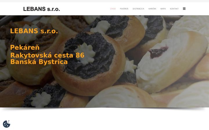 Screenshot of lebans.sk