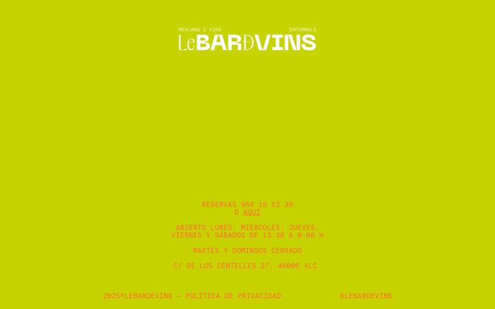 Screenshot of lebardevins.com