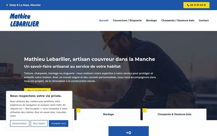 Screenshot of lebarilier-couverture.fr