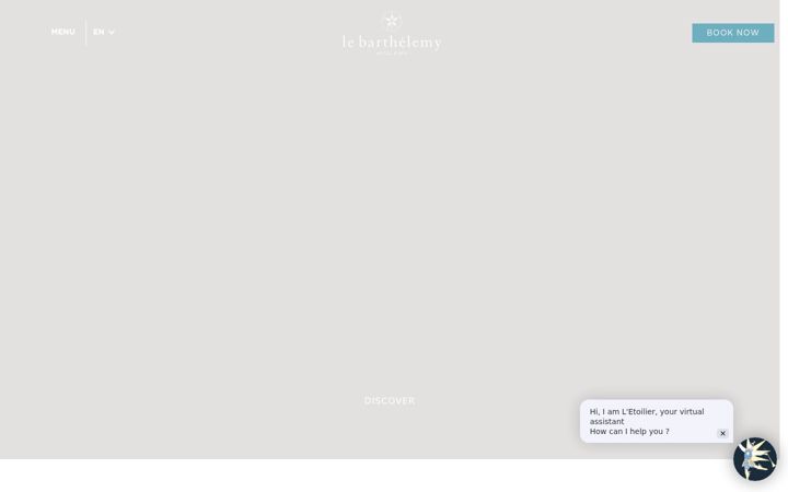 Screenshot of lebarthelemyhotel.com