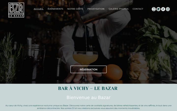 Screenshot of lebazar-vichy.fr