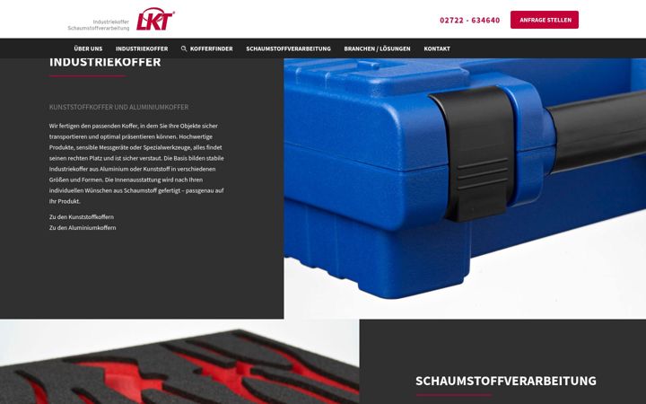 Screenshot of lebbe-koffer.de