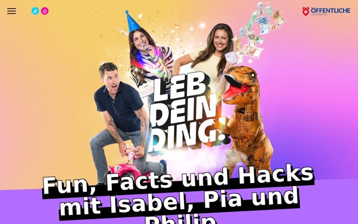 Screenshot of lebdeinding.de
