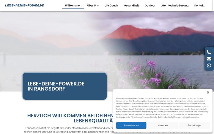 Screenshot of lebe-deine-power.de