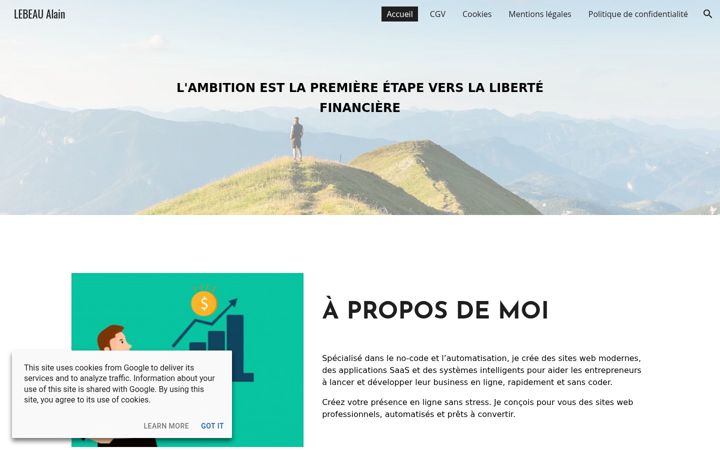 Screenshot of lebeaualain.com